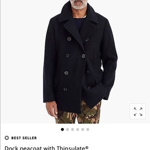 Jcrew docker peacoat